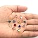 Adabele 1 Set Grade A Mixed Birthstones 6mm Austrian Crystal Beads Gold Plated Copper (12pcs) for Earrings Bracelet Necklace Jewelry Making CCP2-G