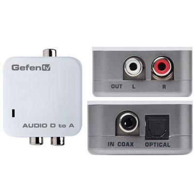 Gefen GTV-DIGAUD-2-AAUD TV DIGITAL AUDIO TO ANALOG ADAPTER PACKAGE INCLUDES: UNIT; (1) CAB-TLINK-3M