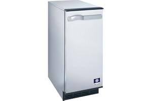 Manitowoc SM-50A 14 3/4" Air Cooled Undercounter Octagonal Cube Ice Machine with 25 lb. Bin - 53 lb.
