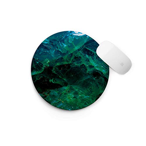 Green Crystal Battle Print Mouse Pad Computer MousePad Office Decor Handmade Desktop Pad Customized Mousepad Desk Appliance Work Zone Mouse Mat GM2049 - Thumbnail 3