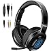 PANICKY Gaming Headset PS4, Xbox one Headset with mic, Headphone with LED Light/Noise Canceling Microphone/Soft Memory Earmuffs/Surround Sound.Compatible with PC, PS4, Xbox One, Nintendo Switch.