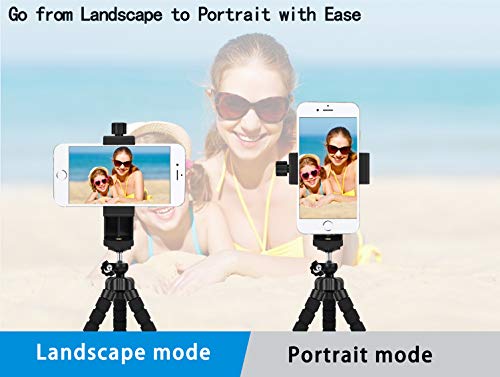 YOTOCversion Cell Phone Tripod, Premium Phone Tripod, Flexible Tripod with Wireless Remote Shutter, Compatible with iPhone/Android Samsung, Mini Tripod Stand Holder for Camera GoPro/Mobile Cell Phone
