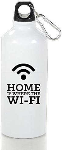 Guizhen Home Is Where The WiFi Aluminum Vogue Sport Water Bottle 600ml