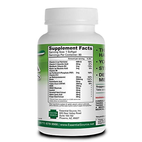 Essential Source Bonita Hair Skin and Nails Vitamins Biotin Vitamins