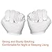 Paxcoo 6 Pairs White Cotton Gloves for Cosmetic Moisturizing Coin Jewelry Inspection Hand Spa – Medium Size