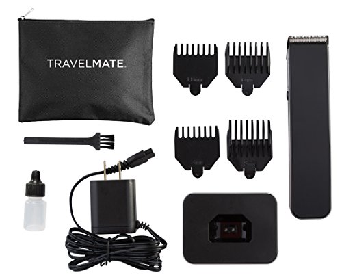 Complete Hair Clipper Grooming Kit for Men- Ultra Modern and Sleek Trimmer – Elegant Black Matte Finish – Rechargeable & lightweight – Includes Trimming Attachments for Beard and Mustache Styling