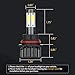 9004 Led Headlight Bulbs Hi Lo Beams HB1 100W 12000LM 3000K Yellow 6000K White 8000K Ice Blue Anti Flicker 4 Sides Car Truck Headlamp Conversion Kits