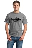 New York City Skyline Adult Unisex T-shirt / NYC, Big Apple, Manhattan Sky Tee