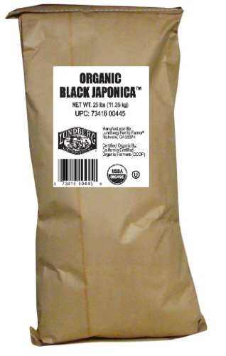 Lundberg Family farms Organic Black japonica 25 lbs. nogmo (073416004450)
