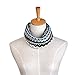 Lo Shokim Winter Double-Layer Fashion Fleece Lining Knit Neck Warmer Circle Scarf Windproof-Green
