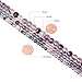 Qiwan 45PCS 8mm Natural Fluorite Gemstone Smooth Round Loose Beads for DIY Jewelry Making Crystal Energy Stone Healing Power 1 Strand 15