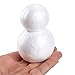 Craft Foam - 12-Pack Snowman Shaped Foam Ball for DIY Crafts Project, Kids Art Class, White Polystyrene Foam, 2.25 x 3.2 x 2.25 Inches