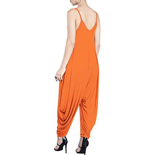 image for Dreamskull Women's Punk Spaghetti Strap Jumpsuit V Neckline Comfy Loos
