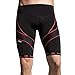 Santic Men's Cycling Compression Shorts 4D Padded Anti-Slip Road Bike Bicycle Shorts Red/Black