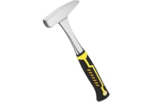 Generic 11oz German Style Sheet Metal Hammer, Tinsmith Hammer with Forged Steel, Metal Working Tool with Shock Reduction Grip