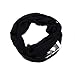 [Thicken] Winter Zipper Pocket Scarves for Women Convertible Infinity Scarf Wrap (Black)
