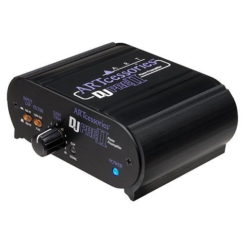 ART DJ Pre II Phono Preamp with RIAA EQ, Switchable Capacitance & RCA Cable