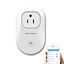 Orvibo Wi-Fi Smart Socket Outlet US Plug, Turn ON/OFF Electronics from Anywhere, White (WiWo-S20)