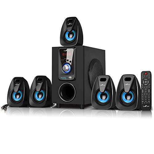 beFree Sound Channel Bluetooth Surround Sound Speaker System in Blue