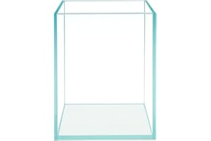 HIRO Aquatics Nano Tall Rimless Frameless Extra Clear Glass Aquarium, Low Iron Glass Tank, 5mm Glass, White Leveling Mat Included, w/Lids Options