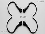 4 x New Black Ear Hooks Loops Clips for Plantronics M50 Bluetooth Headset