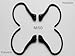 4 x New Black Ear Hooks Loops Clips for Plantronics M50 Bluetooth Headset