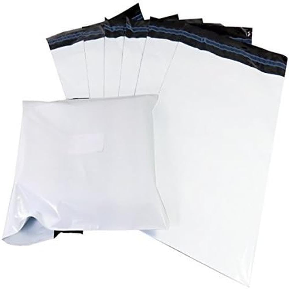 Triplast 10 x 14-Inch Plastic Mailing Postal Bag - White (Pack of 100)