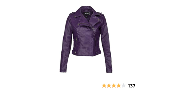purple pleather jacket