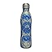 Gaiam Stainless Steel Water Bottle, 17oz - No-Leak, Vacuum Sealed, Double Wall Insulated, Temperature Controlled, Non-Sweat, Easy-Grip, BPA Free, Peacock, 17 oz