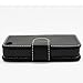 WalkNTalkOnline - Apple iPhone 4 4G & iPhone 4S Black Executive Specially Designed Leather Book Wallet Case With Credit Card/Business Card Holder