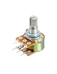 uxcell   Potenciómetros de película giratoria de carbono con resistencia variable