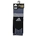 adidas Traxion Premier Football/Baseball Crew Socks, Black/Onix/Light Onix, Medium