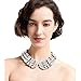Holylove Pearl Necklace Choker for Women, Big Statement Jewelry for Lady Fashion Mums Day Best Gifts-N0007 Pearl