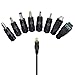 SoulBay 15W AC Adapter Universal Switching Power Supply DC 3V 4.5V 5V 6V 7.5V 9V 12V Charger with 8 Interchangeable Tips for Household Electronics, Adjutable Voltage, 1250mA Max