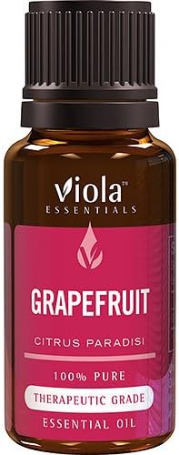 Grapefruit Essential Oil (Citrus Paradisi) 15ml - 100% Pure Therapeutic Grade by Viola Essentials - The Best Hangover cure, and fights fatigue and depression | Powerful Detoxification Agent