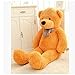 WOWMAX 4 Foot Light Brown Giant Huge Teddy Bear Cuddly Stuffed Plush Animals Teddy Bear Toy Doll 47