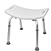 Medical Tool-Free Assembly Spa Bathtub Adjustable Shower Chair Seat Bench with Removable Back