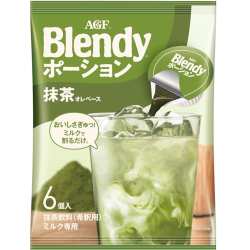 AGF ブレンディ ポーション 抹茶オレベース 6個 【 濃縮 】