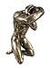 6 Inch Kneeling Male Nude Figure with Head in Hands Display Decor