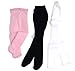 Doll Clothes Fits American Girl Doll and Other 18 Inch Dolls, 3 pair of doll tights White, Black, Pink, Doll Accessories
