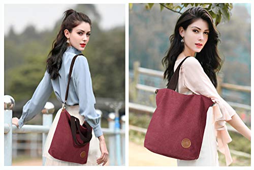 Shoulder Purse for Women,Myhozee Casual Tote Bag Cross-body Handbags for School and Traveling - Thumbnail 6