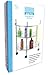 Semi-circular Under Pedestal Sink Caddy Rolling Bathroom Cart on Wheels, Chrome