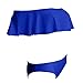JIANLANPTT Pretty Sexy Bandeau Ruffled Bikini Women Flounce Strapless Swimsuit Swimwear Bathing Suits Blue M(US2-4)
