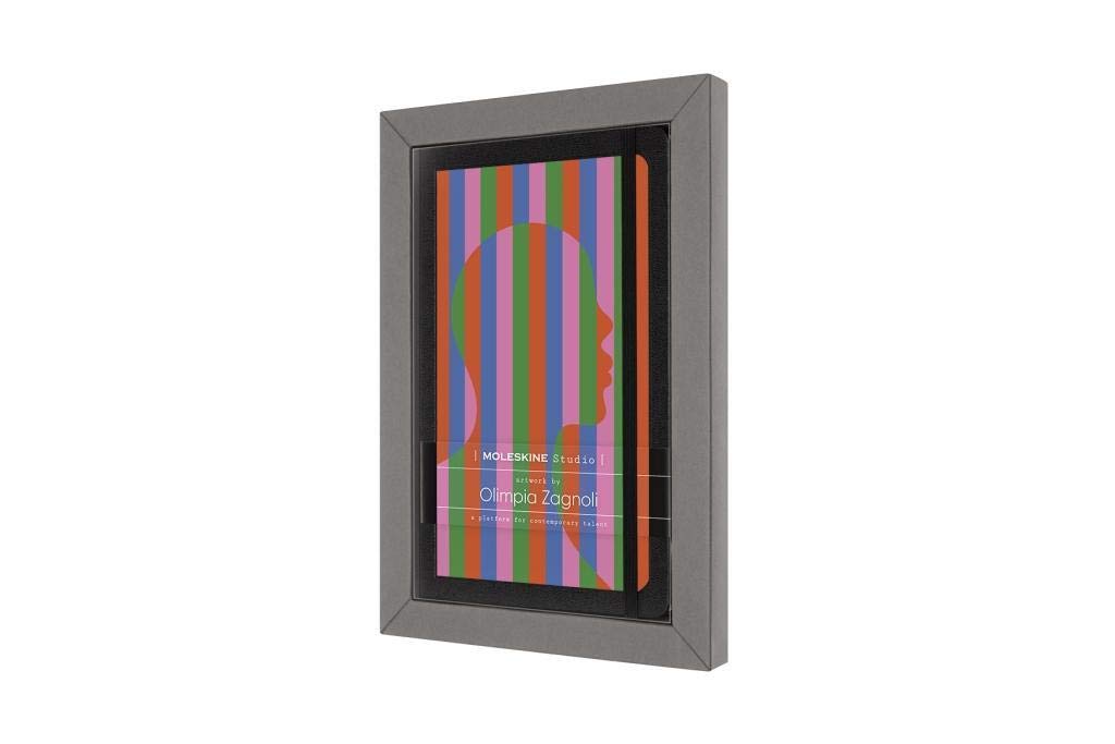 Moleskine - Moleskine Studio Collection Notebook, Lined Paper Notebook, Artist Olimpia Zagnoli, Hard Cover, Large Size 13 x 21 cm, 240 Pages โ image 1