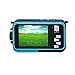 Fitiger Digital Camera 2.7 inch +1.8 inch Screens HD 1080P CMOS 16x Zoom Camcorder Mini Camera-Blue