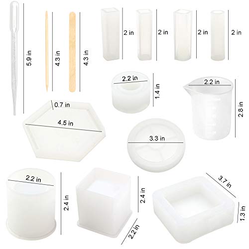 6 Silicone+Casting+Ashtray+Coaster+Cylinder