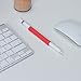 FRTMA Compatible with Apple Pencil Magnetic Sleeve, Soft Silicone Holder Grip Compatible with Apple iPad Pro Pencil, Red (Apple Pencil Not Included)