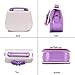 Hipiwe Little Girls Crossbody Purses for Kids - PU Leather Cute Crossbody Shoulder Bags Bowknot Children Handbag for Baby Girls (Purple+White)