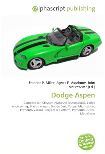 Dodge Aspen Amazon Es Miller Frederic P Vandome Agnes F Mcbrewster John Libros En Idiomas Extranjeros