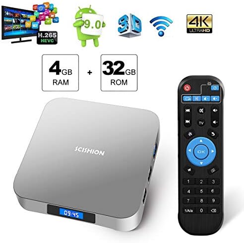 Android TV BOX，AI TWO Android 9.0 TV BOX 4GB RAM/32GB ROM RK3328 Quad-Core Support 2.4Ghz WiFi 4K HDMI DLNA 3D Smart TV BOX
